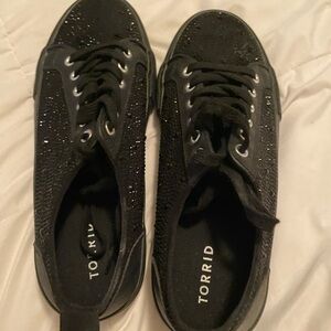 Torrid Black Glitter Sneakers